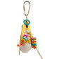 Feathered foot joy parrot toy