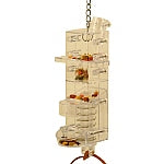 Tug N Slide Foraging Tower Parrot Toy